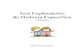 Test Exploratorio de Dislexia Especifica TEDE