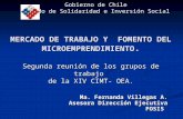 MERCADO DE TRABAJO Y FOMENTO DEL MICROEMPRENDIMIENTO. Segunda reunión de los grupos de trabajo de la XIV CIMT- OEA. Gobierno de Chile Fondo de Solidaridad.