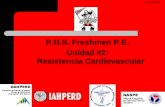P.H.S. Freshmen P.E. Unidad #2: Resistencia Cardiovascular Rev:8-02 SJH.