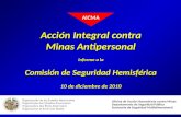 Acción Integral contra Minas Antipersonal Informe a la Comisión de Seguridad Hemisférica 10 de diciembre de 2010 Oficina de Acción Humanitaria contra Minas.