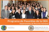 Mayo 2012 Programa de Pasantías de la OEA Departamento de Recursos Humanos.