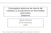 Tema 1. Campos y EDPs. Ingeniería Geoambiental. Ing. Geológica. ETSI Caminos, UPC Conceptos básicos de teoría de campos y ecuaciones en derivadas parciales.