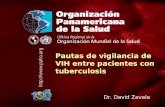 2003 Organización Panamericana de la Salud Taller sobre coinfección TB/VIH San Pedro Sula, Honduras, agosto 2003 1.... Pautas de vigilancia de VIH entre.