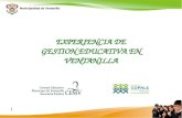 Municipalidad de Ventanilla EXPERIENCIA DE GESTION EDUCATIVA EN VENTANILLA 1.
