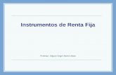 Instrumentos de Renta Fija Profesor: Miguel Angel Martín Mato.