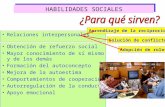 HABILIDADES SOCIALES Relaciones interpersonales Aprendizaje de la reciprocidad Solución de conflictos Adopción de roles Obtención de refuerzo social Mayor.