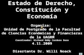 Estado de Derecho, Constitución y Economía Organiza: Unidad de Postgrado de la Facultad de Ciencias Económicas y Financieras de la UAGRM Coordinador: Richard.