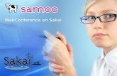WebConference en Sakai. ¿Qué es una plataforma Webconference? Trabajo colaborativo Presentaciones Streaming de Vídeo o directo VOIP Grabación de sesiones.