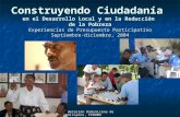Federación Dominicana de Municipios, FEDOMU Construyendo Ciudadanía en el Desarrollo Local y en la Reducción de la Pobreza Experiencias de Presupuesto.