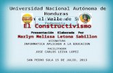 Carrera de Pedagogía Universidad Nacional Autónoma de Honduras en el Valle de Sula El Constructivismo El Constructivismo Presentación Elaborada Por Marlyn.