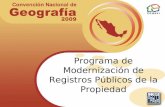 Programa de Modernización de Registros Públicos de la Propiedad.
