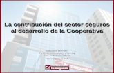 La contribución del sector seguros al desarrollo de la Cooperativa Carlos Daniel Weihmüller Jefe División Comercialización y Marketing Grupo Asegurador.