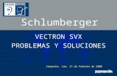 Schlumberger VECTRON SVX PROBLEMAS Y SOLUCIONES Campeche, Cam. 21 de Febrero de 2000.