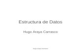 Hugo Araya Carrasco Estructura de Datos Hugo Araya Carrasco.