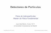 Juan Abel Barrio - Detectores de Particulas Tecnicas
