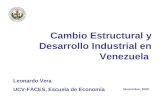 Cambio Estructural y Desarrollo Industrial en Venezuela Noviembre, 2009 Leonardo Vera UCV-FACES, Escuela de Economía.