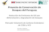 Proyecto de Conservación de Bosques del Paraguay Reducción de Emisiones de GEI por deforestación y degradación de bosques Mercado Voluntario de Carbono.