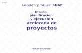 Lección y Taller: SNAP Diseño, planificación y ejecución acelerada de proyectos Fabián Szulanski.