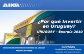 ¿Por qué Invertir en Uruguay? URUGUAY - Energ í a 2010 Irani Varella Presidente de Petrobras Uruguay Montevideo, 29 de Septiembre de 2010 ASOCIACIÓN DE.