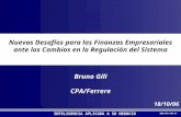 INTELIGENCIA APLICADA A SU NEGOCIO   Bruno Gili CPA/Ferrere Nuevos Desafíos para las Finanzas Empresariales.