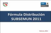 Distribución Subsemun 2011