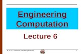 E. T. S. I. Caminos, Canales y Puertos1 Engineering Computation Lecture 6.