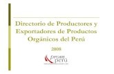 DIRECTORIO DE EMPRESAS ORGANICAS 2008 PERU