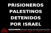 ADDAMEER Fact Sheet Palestinians detained by Israel PRISIONEROS PALESTINOS DETENIDOS POR ISRAEL.