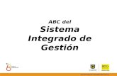ABC del Sistema Integrado de Gestión. Dibujo elaborado por María Solano – Subdirección Local para la Integración Social de Usme y Sumapaz.