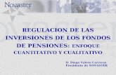 REGULACION DE LAS INVERSIONES DE LOS FONDOS DE PENSIONES: ENFOQUE CUANTITATIVO Y CUALITATIVO D. Diego Valero Carreras Presidente de NOVASTER.
