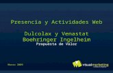 Presencia y Actividades Web Dulcolax y Venastat Boehringer Ingelheim Propuesta de Valor Marzo 2009.