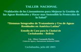 “Sistemas Integrados de Tratamiento y Uso de Aguas Residuales en América Latina” Estudio de Caso para la Ciudad de Cochabamba – Bolivia Cochabamba, julio.