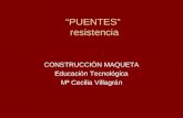 “PUENTES” resistencia CONSTRUCCIÓN MAQUETA Educación Tecnológica Mª Cecilia Villagrán.