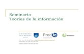 Seminario Teorías de la información Prof. (em.) Dr. Rafael Capurro // Montevideo,