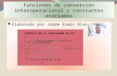Funciones de conversión interoperacional y constantes asociadas Elaborado por Jaime Erwin Blanco Niño 1.