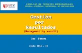 V GestiónporResultados (Managment by result) [1] FACULTAD DE CIENCIAS EMPRESARIALES ESCUELA ACADÉMICO PROFESIONAL DE CONTABILIDAD Ciclo 2014 - II 3ra.