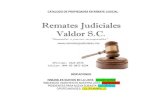 Catalogo de Propiedades de Remates Judiciales Valdor