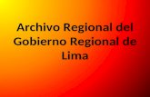 Archivo Regional de Gobierno Regional de Lima