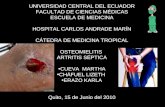 Osteomielitis Artritis Séptica FCM ECUADOR