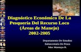 Diagnóstico Económico De La Pesquería Del Recurso Loco (Áreas de Manejo) 2002-2005 Departamento De Estudios Subsecretaría De Pesca Max Montoya B.