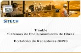 Trimble Sistemas de Pocisionamiento de Obras Portafolio de Receptores GNSS.