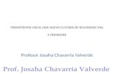 TRANSITEMOS HACIA UNA NUEVA CULTURA DE SEGURIDAD VIAL II TRIMESTRE Profesor Josaha Chavarría Valverde.