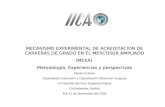 MECANISMO EXPERIMENTAL DE ACREDITACION DE CARRERAS DE GRADO EN EL MERCOSUR AMPLIADO (MEXA) Metodología, Experiencias y perspectivas Néstor Eulacio Especialista.