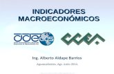 Aguascalientes, Ags. Junio 2014. Ing. Alberto Aldape Barrios INDICADORES INDICADORESMACROECONÓMICOS.
