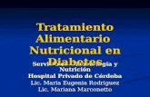 Servicio de Diabetología y Nutrición Hospital Privado de Córdoba Lic. Maria Eugenia Rodriguez Lic. Mariana Marconetto Tratamiento Alimentario Nutricional.