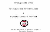 Presupuesto 2015 Presupuestos Provinciales y Coparticipación Federal Ariel Melamud / Hernán López / Ignacio Bruera.