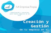 Capacitación y servicios para nuevos negocios en el Perú Ideas de Negocio IMPORTACIÓN Creación y Gestión de tu empresa en el Perú.