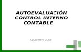 AUTOEVALUACIÓN CONTROL INTERNO CONTABLE Noviembre 2008.