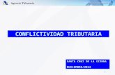 CONFLICTIVIDAD TRIBUTARIA 1 SANTA CRUZ DE LA SIERRA NOVIEMBRE/2013 SANTA CRUZ DE LA SIERRA NOVIEMBRE/2013.