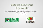 Sistema de Energia Renovable Recomendaciones para diseño e implementacion de sistemas aislados.